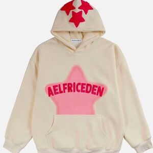 AELFRIC EDEN VINTAGE EMBROIDERY STAR HOODIE